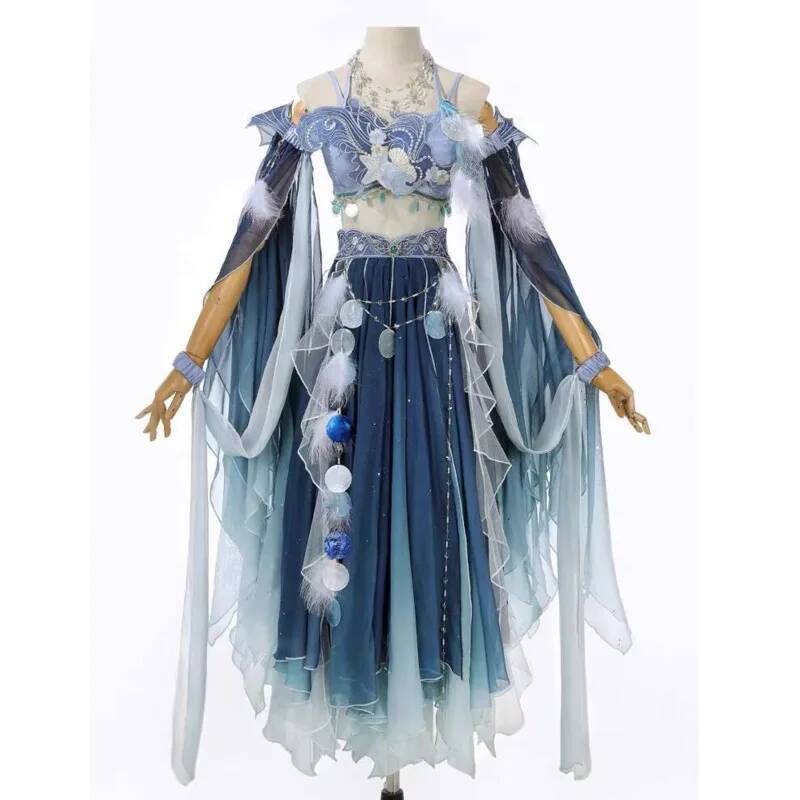 Embroidery Dress - Gaun Biru Eksotis Bordir Berat Elemen