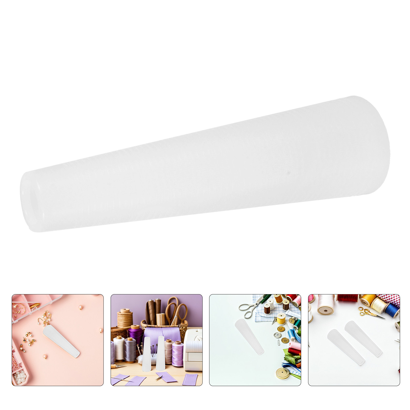 Embroidery Thread - 12Pcs Pemutar Benang Kerucut Plastik Penyangga