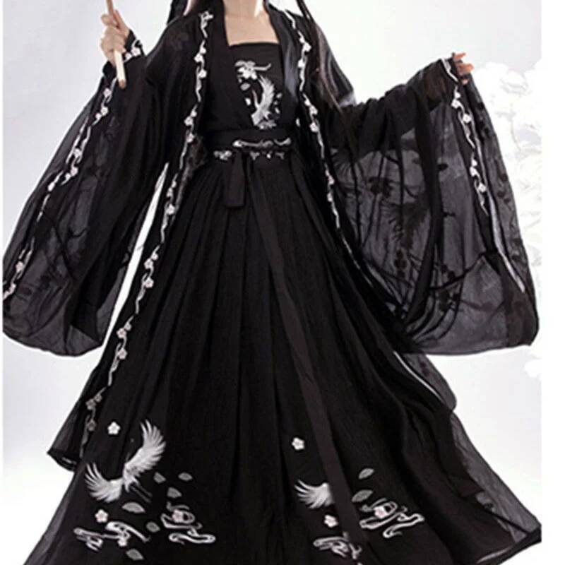 Embroidery Dress - Rok Ru Panjang Pinggang Kancing Dua