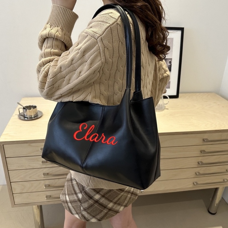 Embroidery Name Designs - Tas Tote Bordir Kustom dengan Tali
