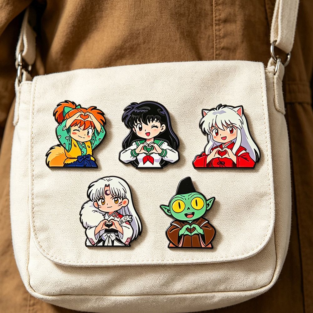 Embroidery Reddit - 1-5 Buah Lencana Paduan Logam Inuyasha
