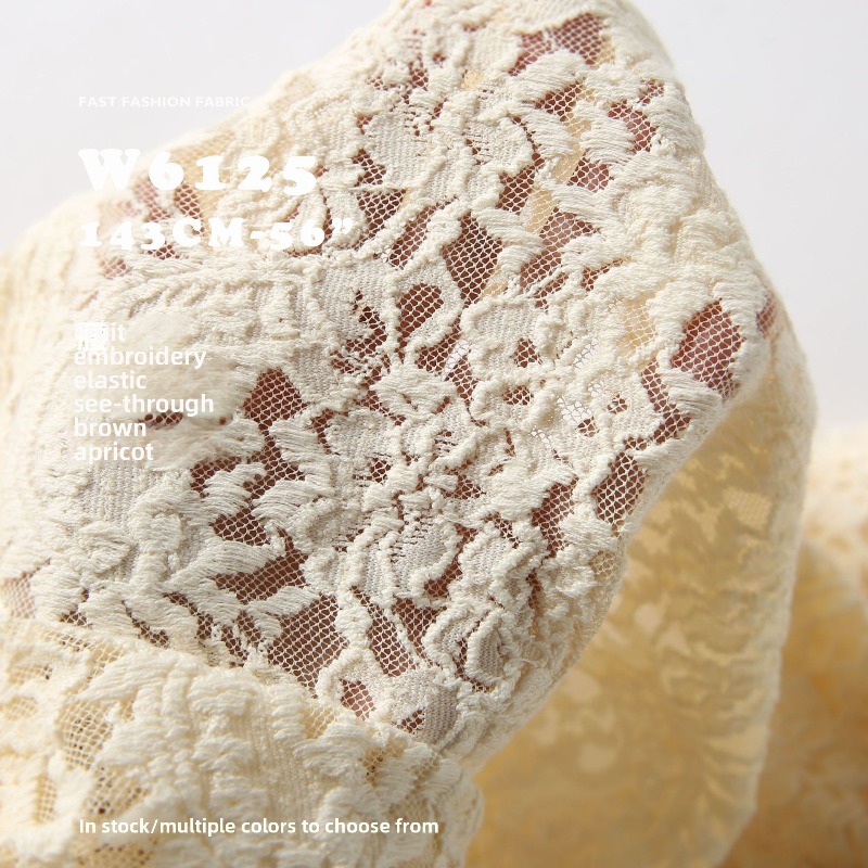 Kain Jacquard Elastis Bordir P - Embroidery Veil ulasan dan harga