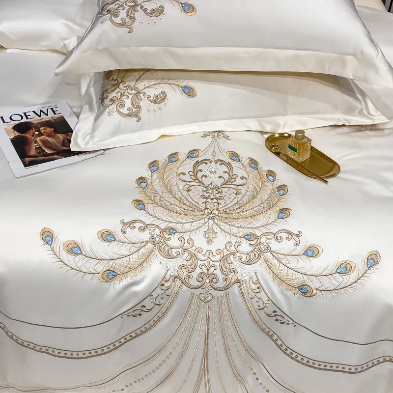 Mewah bulu emas bordir katun M - Embroidery Quilt Cover ulasan dan harga