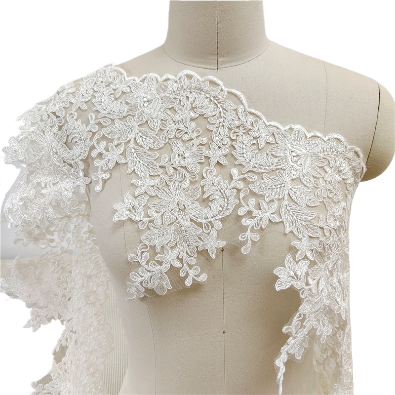 5-10Yard. Pemangkasan Renda Pe - Embroidery Veil ulasan dan harga