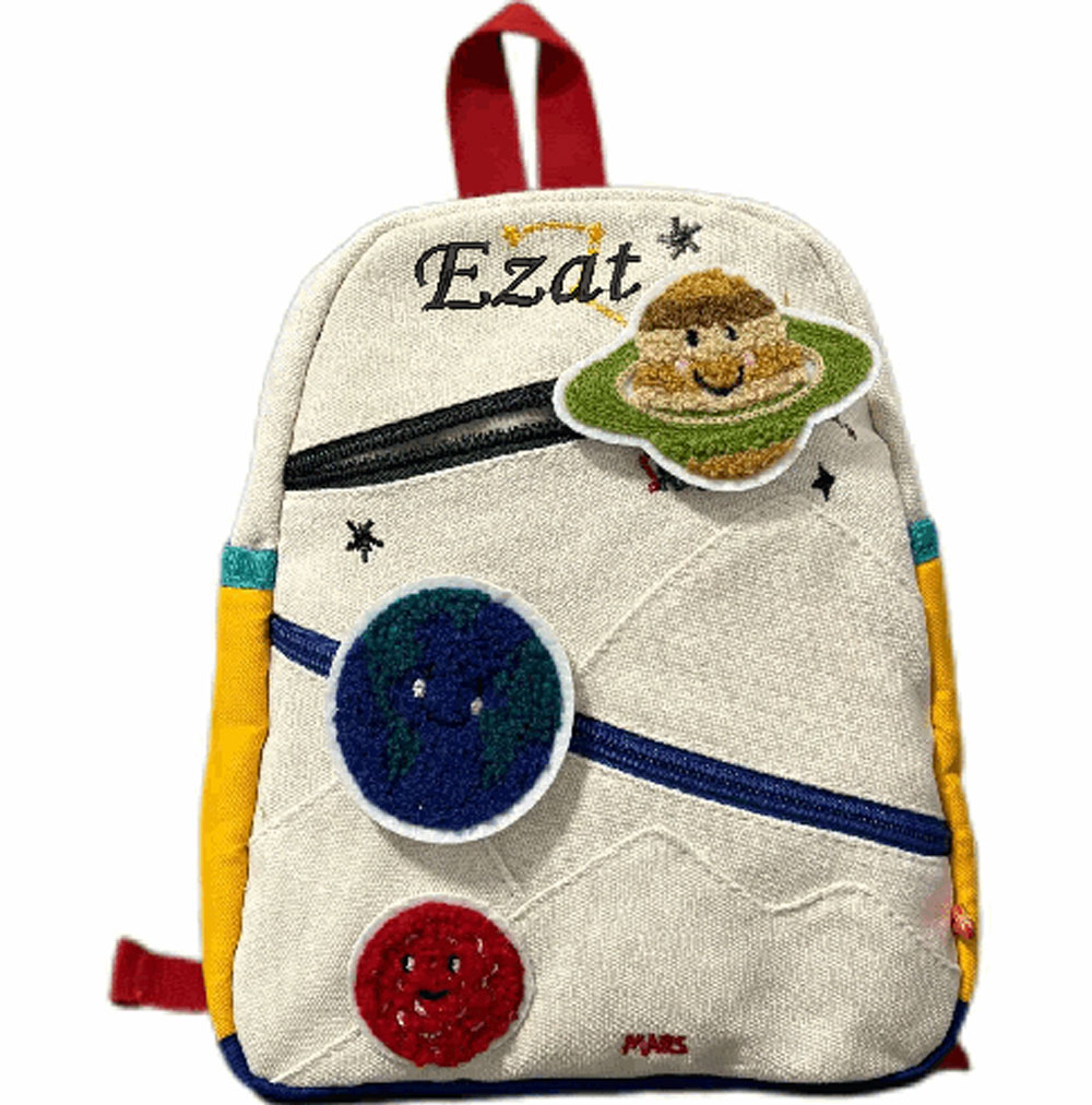 Ransel Planet yang Dipersonali - Embroidery Name Designs ulasan dan harga