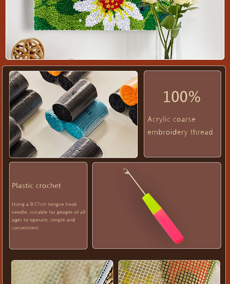 Kit kait kait lebah karpet kan - Printed Embroidery Kit ulasan dan harga