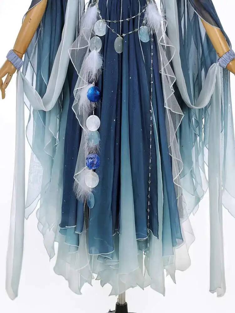 Gaun Biru Eksotis Bordir Berat - Embroidery Dress ulasan dan harga