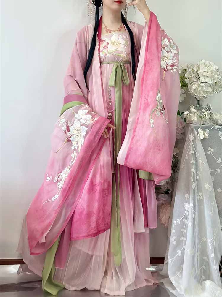 Kostum Pertunjukan Panggung Wa - Embroidery Dress ulasan dan harga