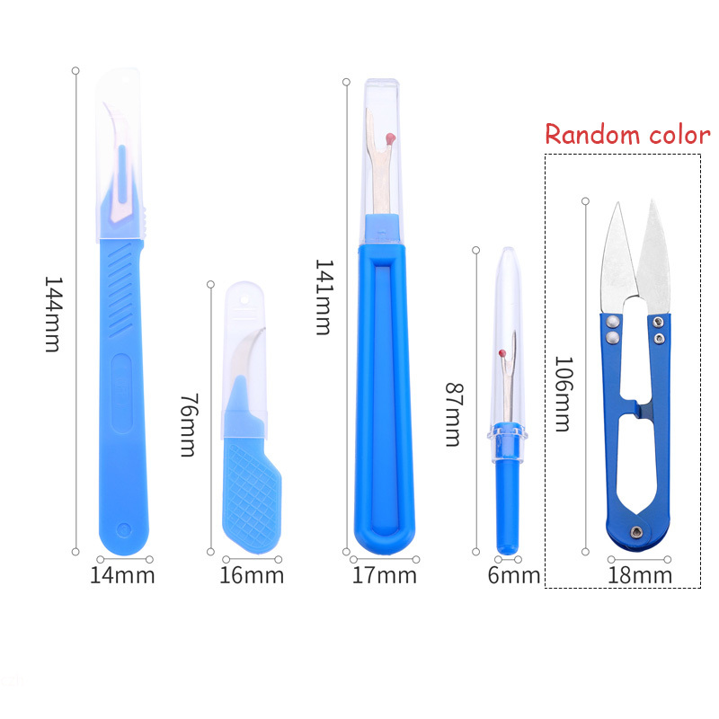 5 Buah Kit Ripper Jahit Biru d - Embroidery Thread ulasan dan harga