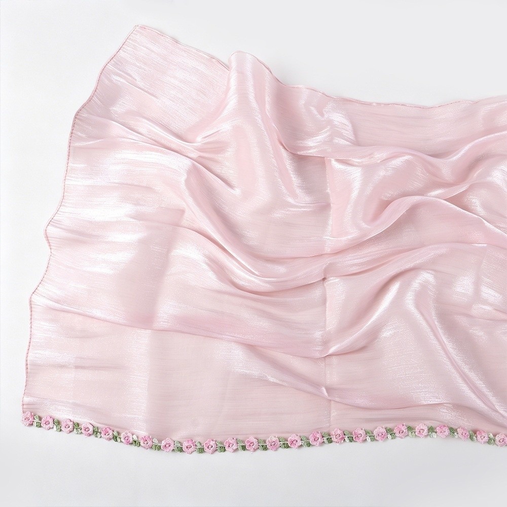 Hijab Wanita Serbaguna Bahan T - Embroidery Veil ulasan dan harga