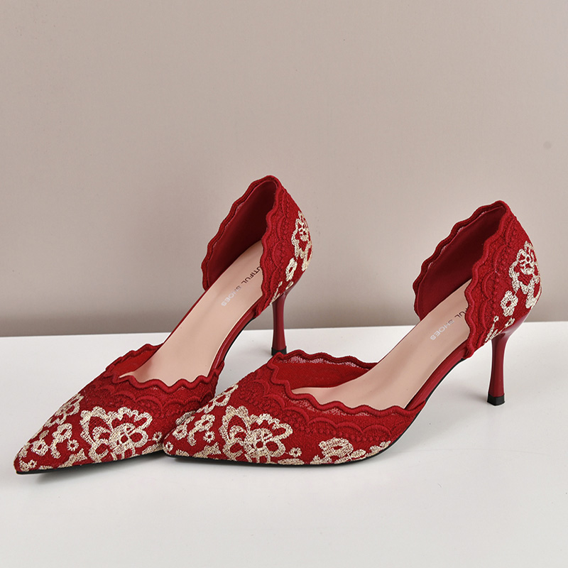 Sepatu Pengantin Wanita Hak Ti - Embroidery Dress ulasan dan harga