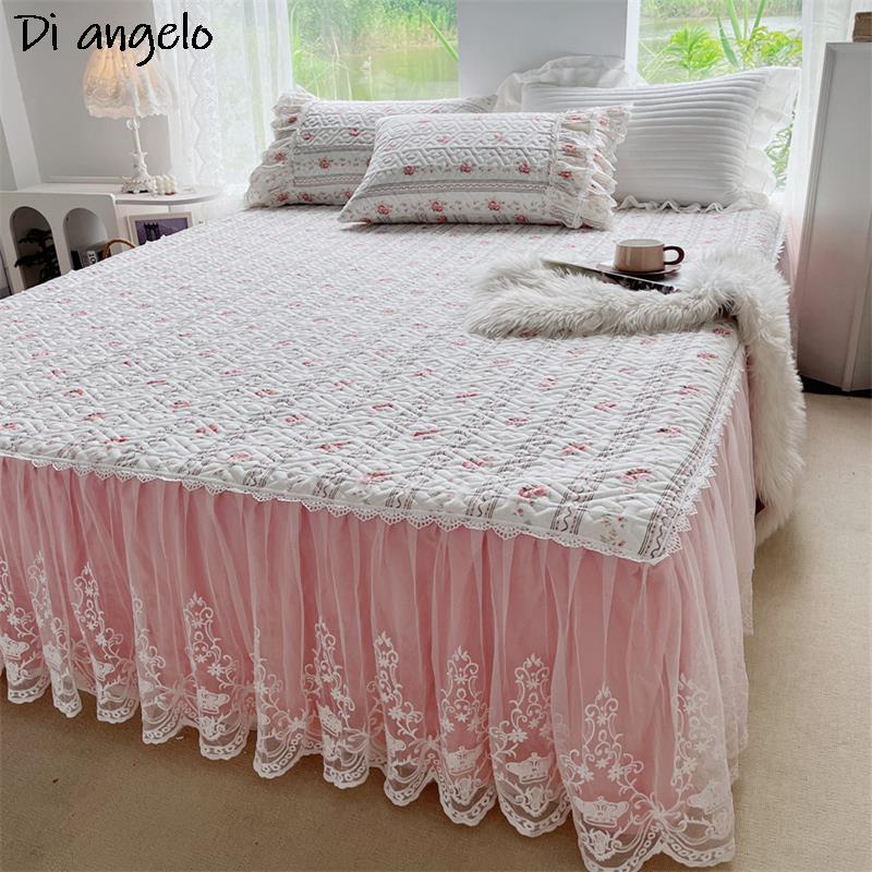Rok Tempat Tidur Quilting Teba - Embroidery Quilt Cover ulasan dan harga