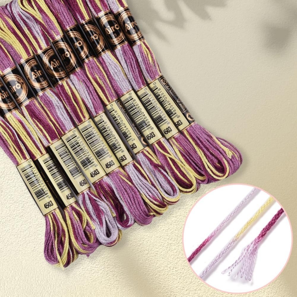 6 Helai Ungu Beraneka Ragam Be - Embroidery Kit Set ulasan dan harga