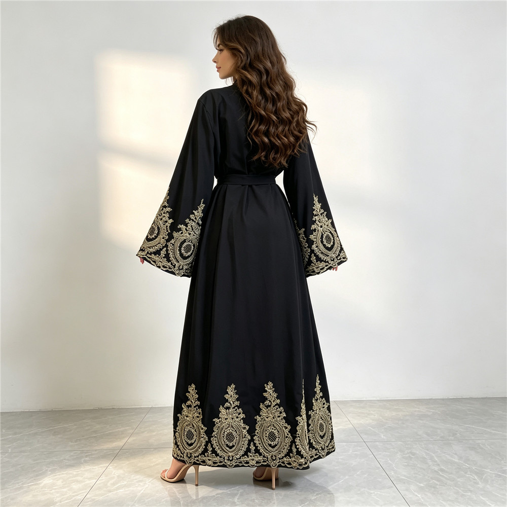 Abaya Baru Dubai Kimono Mewah  - Embroidery Kebaya ulasan dan harga