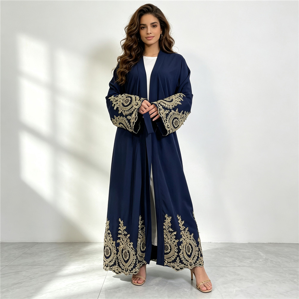 Abaya Baru Dubai Kimono Mewah  - Embroidery Kebaya ulasan dan harga