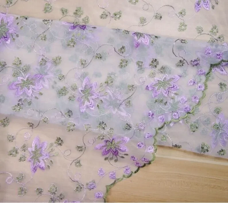 Kain Brokat Bordir Bunga Mewah - Embroidery Veil ulasan dan harga