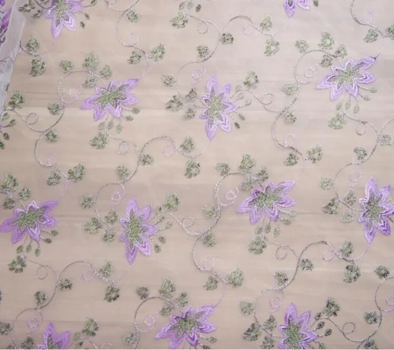 Kain Brokat Bordir Bunga Mewah - Embroidery Veil ulasan dan harga