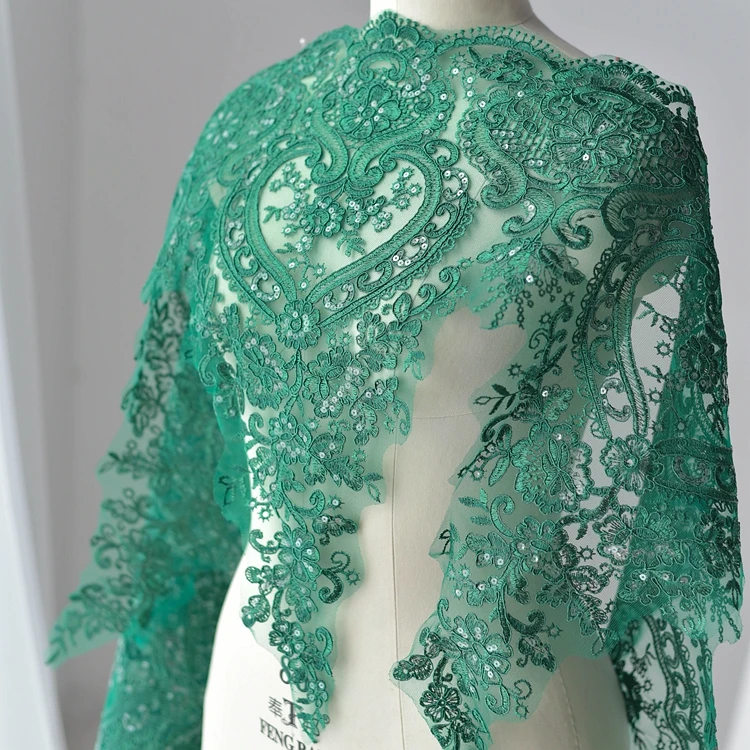 3 Meter/Lot 9 Warna Renda Bulu - Embroidery Veil ulasan dan harga