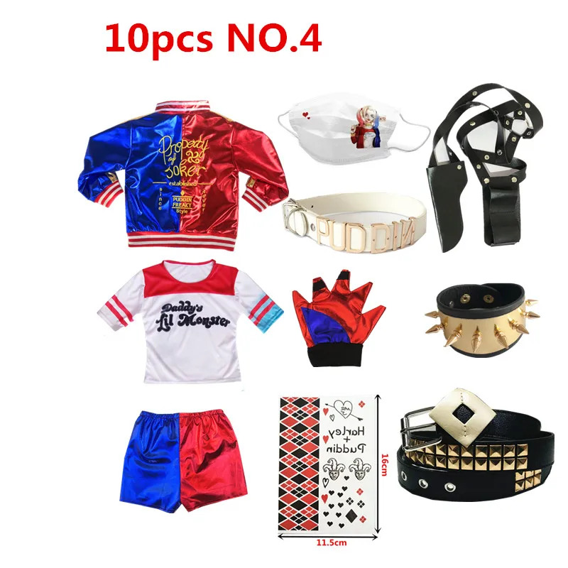 Kostum Cosplay Suicide Squad Q - Embroidery Dress ulasan dan harga