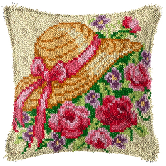 Smyrna Kit Kait Kait Bunga Tik - Printed Embroidery Kit ulasan dan harga