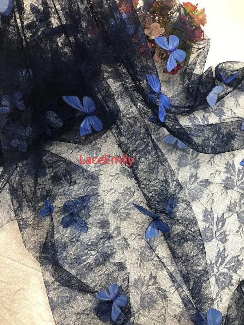 Kain Renda Bordir Kupu-kupu 3D - Embroidery Veil ulasan dan harga