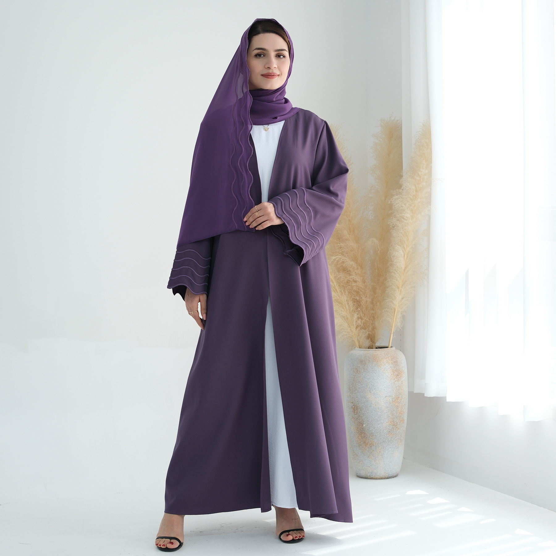 Bordir Eid Wanita Muslim Gaun  - Embroidery Kebaya ulasan dan harga
