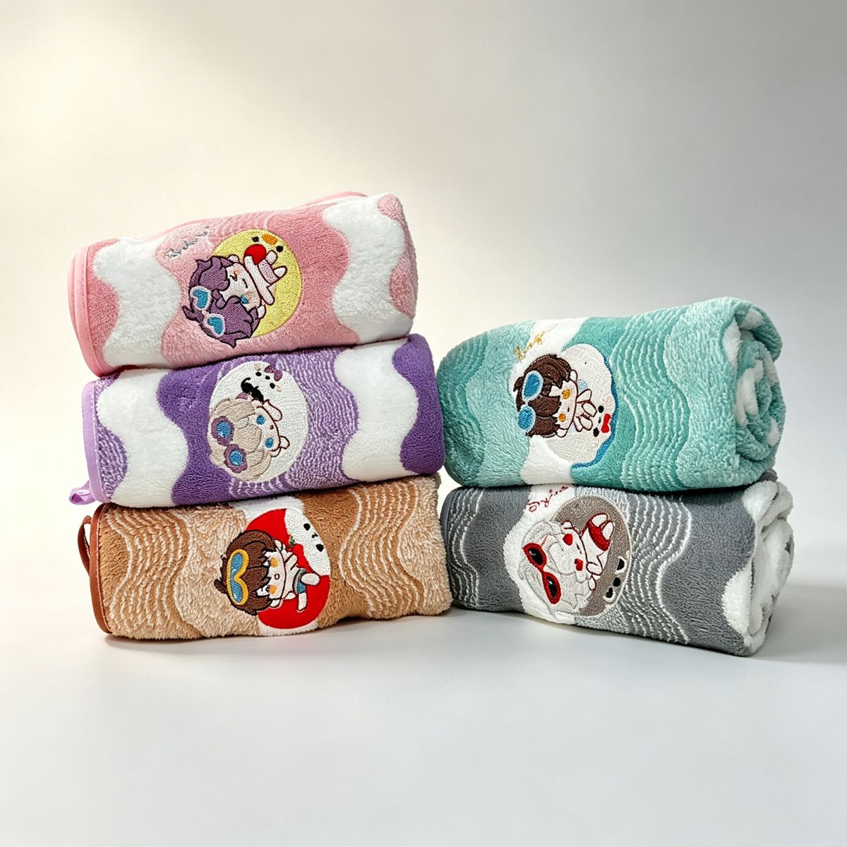 Handuk Tangan Anime Love and D - Embroidery Thread ulasan dan harga
