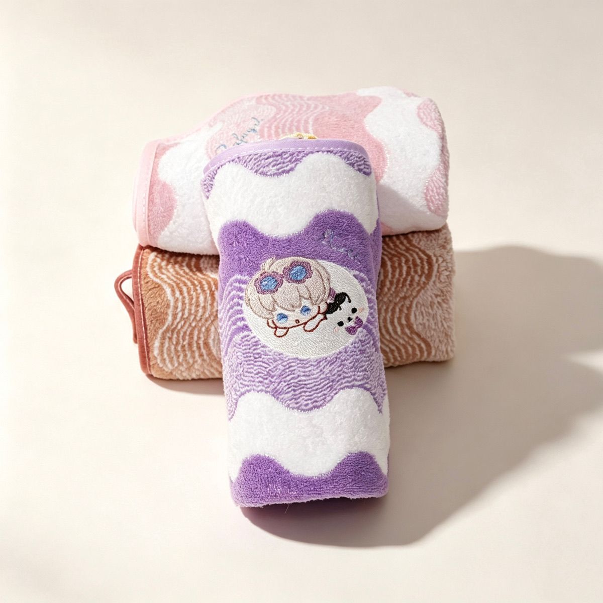Handuk Tangan Anime Love and D - Embroidery Thread ulasan dan harga