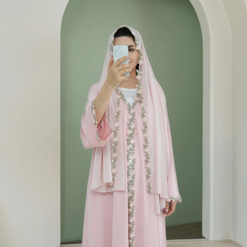 Gaun Abaya Muslim Dubai Bordir - Embroidery Kebaya ulasan dan harga