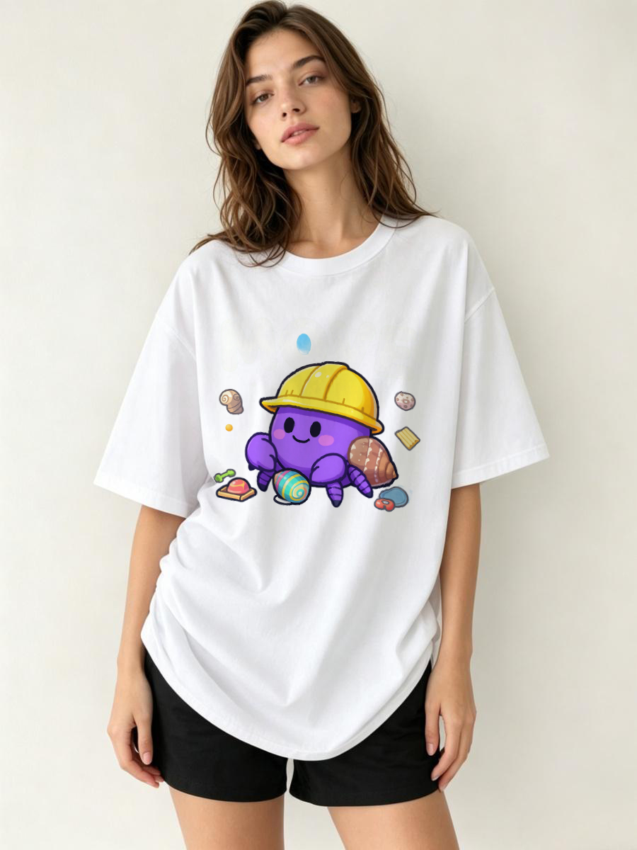 T-Shirt Crop Pendek Seksi Imut - Embroidery University ulasan dan harga