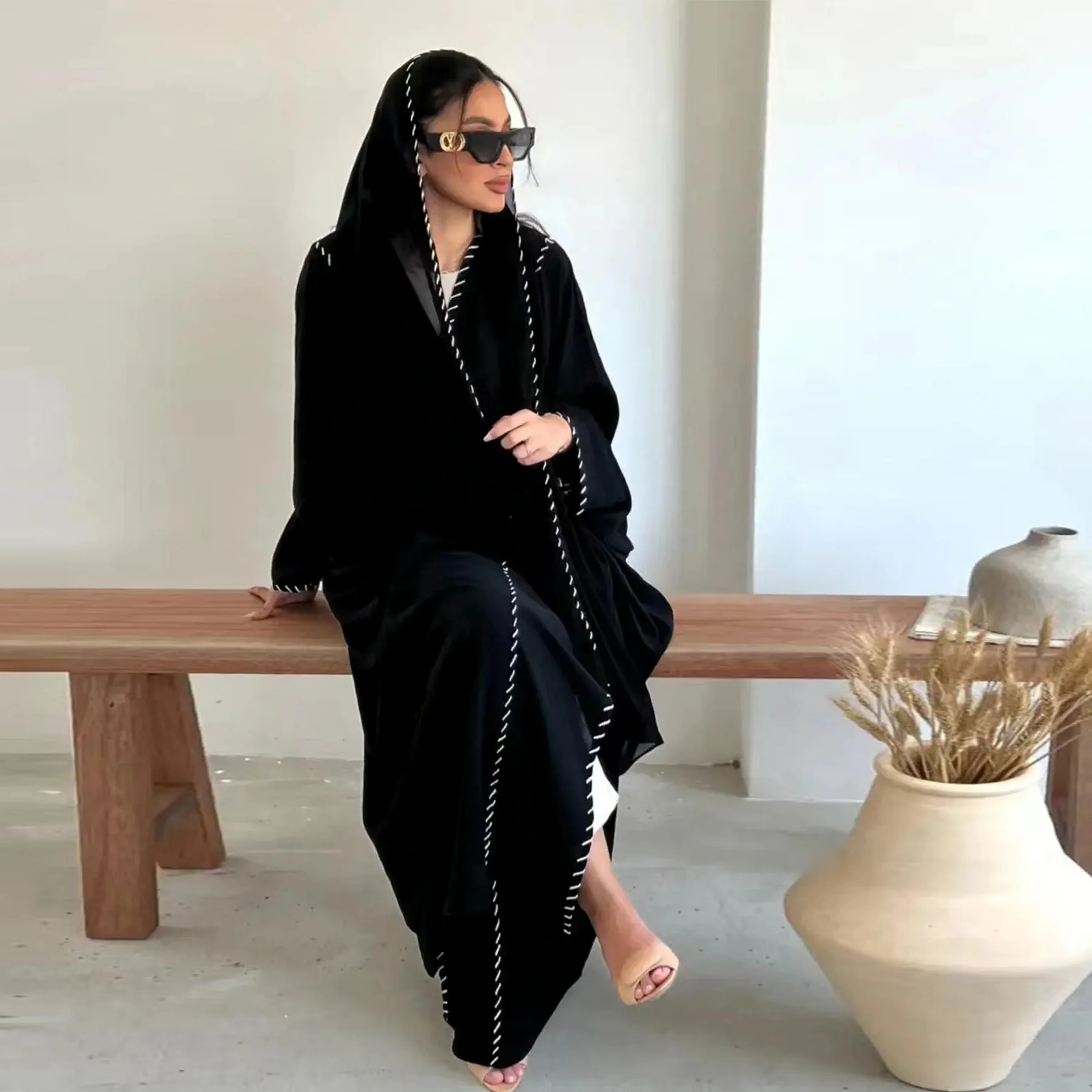 Kimono Maroko Abaya Terbuka Me - Embroidery Kebaya ulasan dan harga