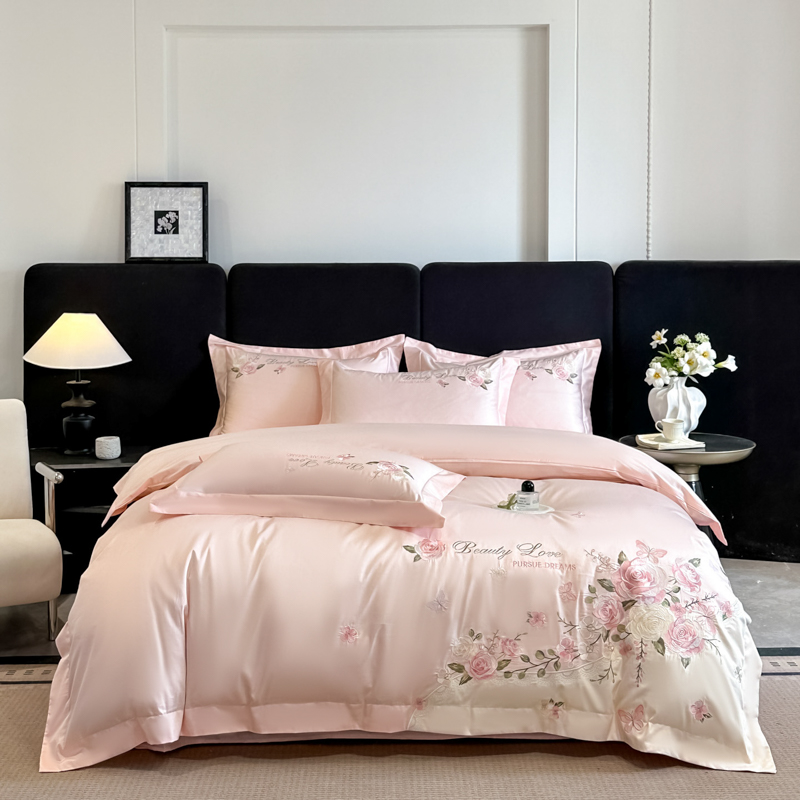Set Tempat Tidur Katun 100% Me - Embroidery Quilt Cover ulasan dan harga