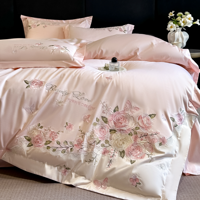 Set Tempat Tidur Katun 100% Me - Embroidery Quilt Cover ulasan dan harga