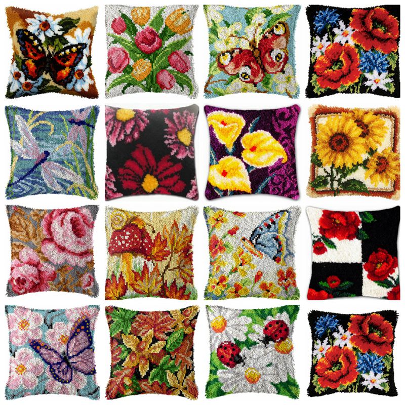 Tanaman bunga Kit kait selot s - Printed Embroidery Kit ulasan dan harga