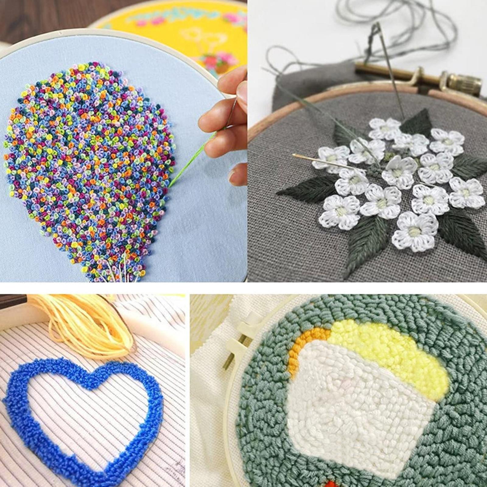 Kit Bordir Punch Needle dengan - Embroidery Kit Set ulasan dan harga