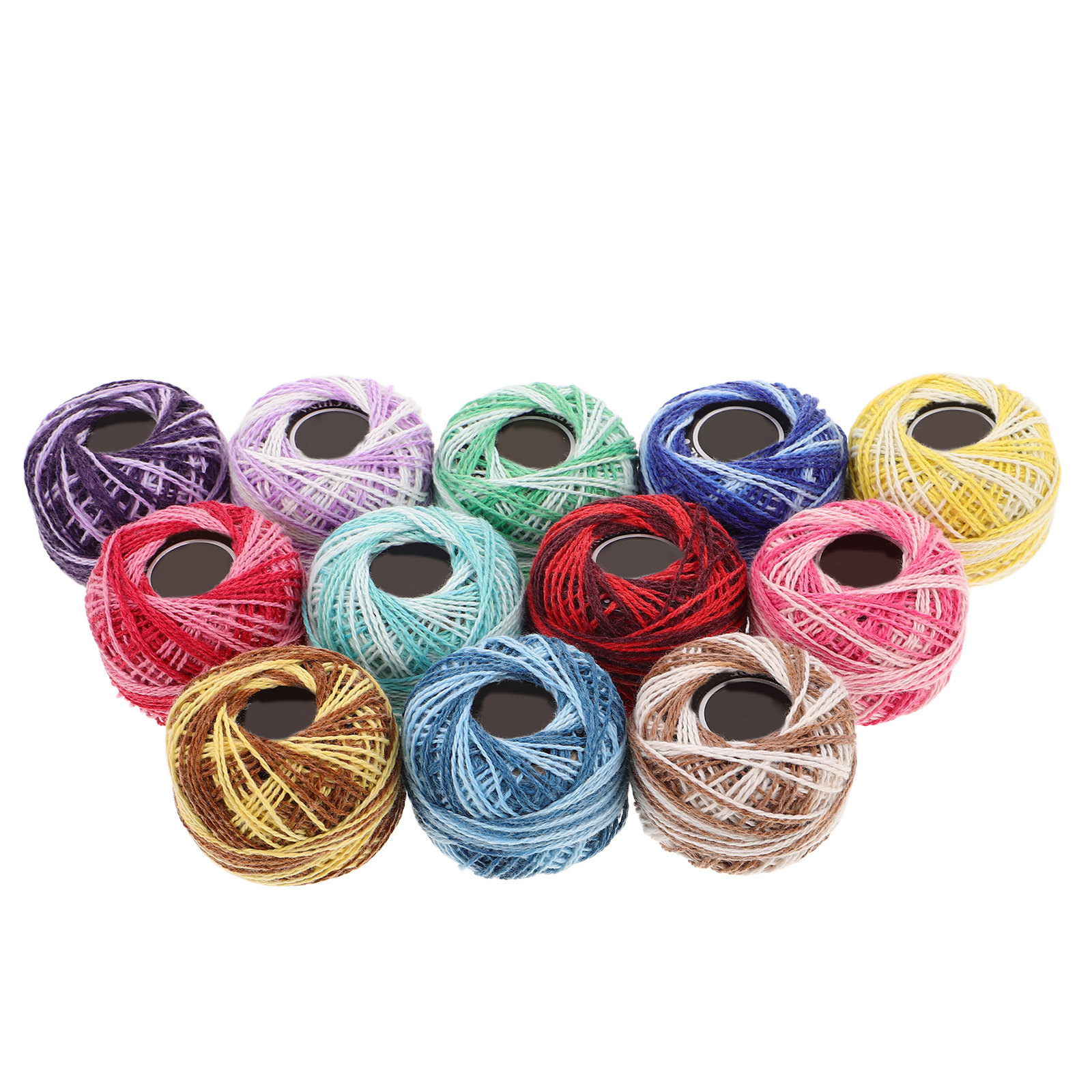 12Pcs Set Benang Bordir Katun  - Embroidery Kit Set ulasan dan harga
