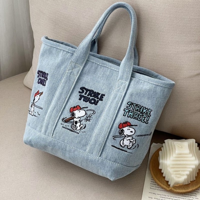 Tas Denim Komik Snoopy Baru, T - Embroidery Job ulasan dan harga
