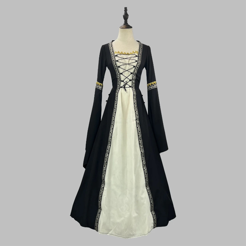 Kostum Bangsawan Eropa Klasik, - Embroidery Dress ulasan dan harga