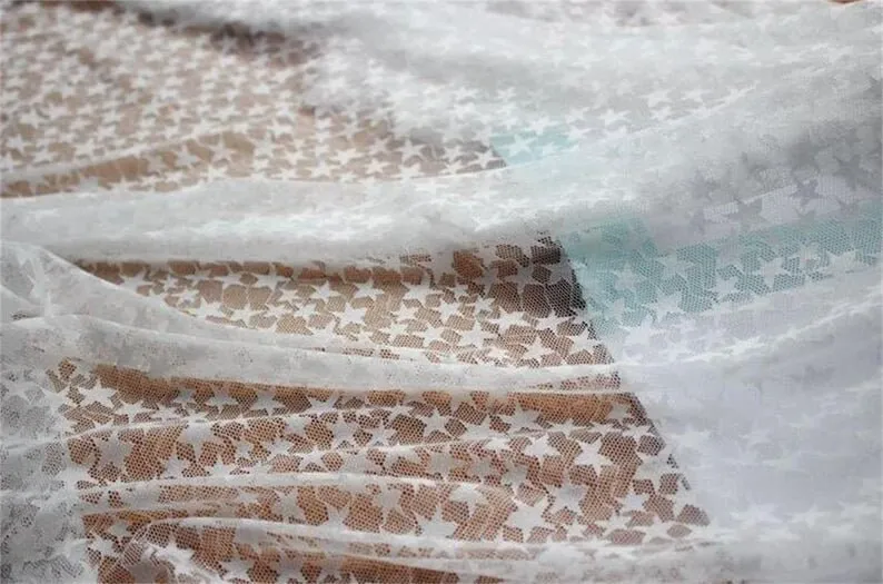 Kain Renda Bordir Bintang Lemb - Embroidery Veil ulasan dan harga