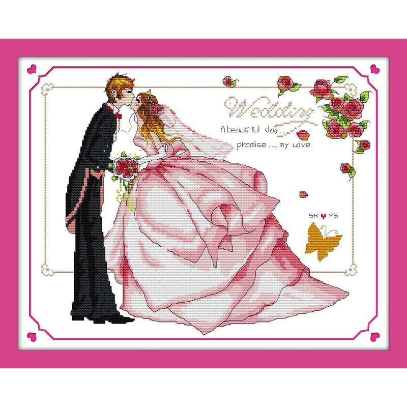 Pernikahan Series Menghitung C - Embroidery Job ulasan dan harga