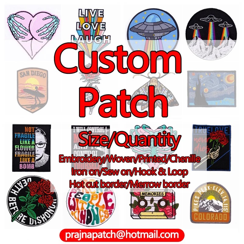 Custom bordir Patch besi pada  - Embroidery Name Designs ulasan dan harga