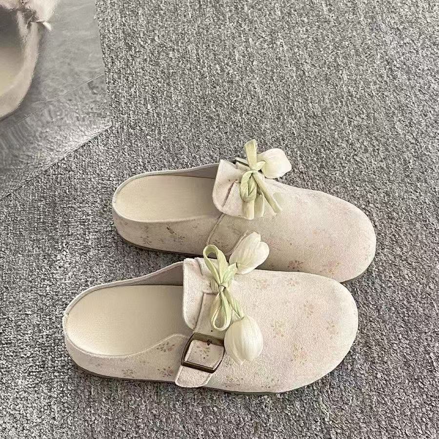 Sandal Mule Wanita Serbaguna M - Embroidery Dress ulasan dan harga