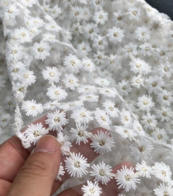 Kain Renda Bordir Jaring Bunga - Embroidery Veil ulasan dan harga