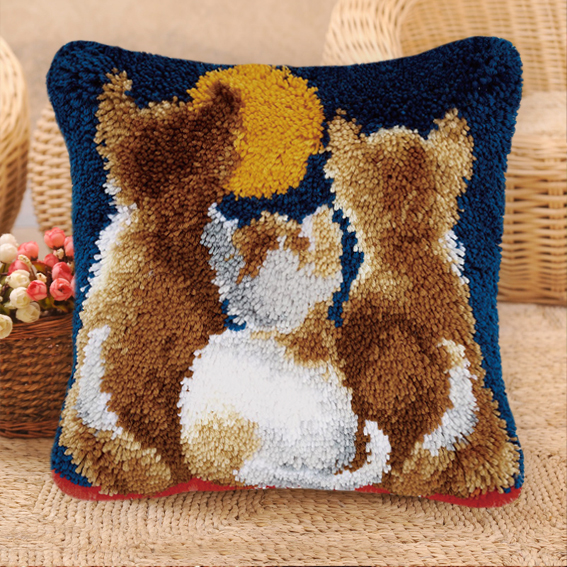 Perlengkapan Rajut Latch Hook  - Printed Embroidery Kit ulasan dan harga