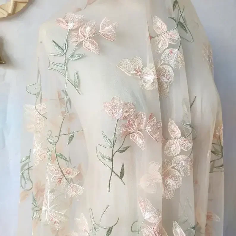 Kain Renda Bunga Cantik Kain B - Embroidery Veil ulasan dan harga