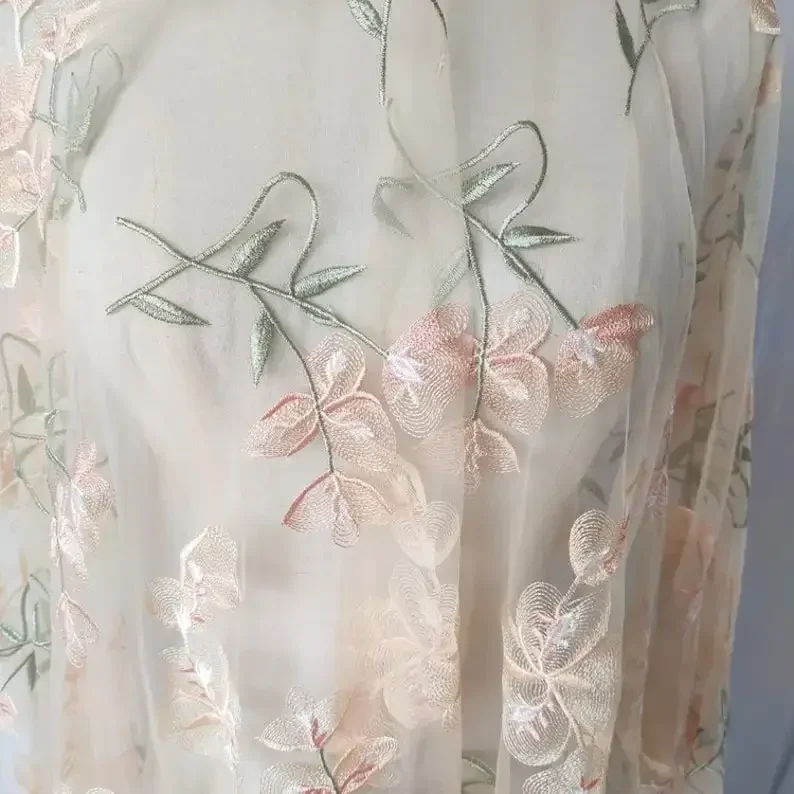 Kain Renda Bunga Cantik Kain B - Embroidery Veil ulasan dan harga