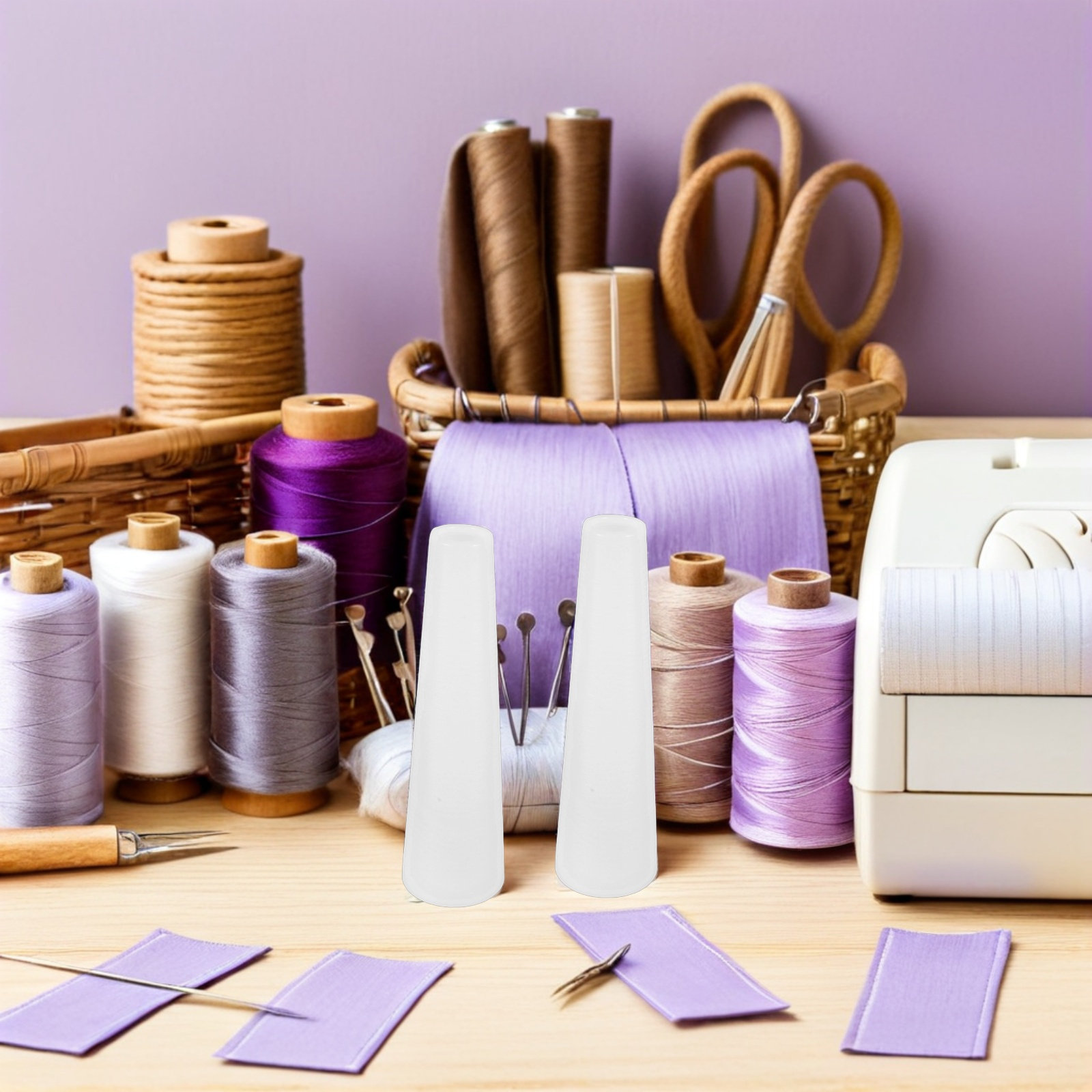 12 Buah Tabung Kerucut Plastik - Embroidery Thread ulasan dan harga