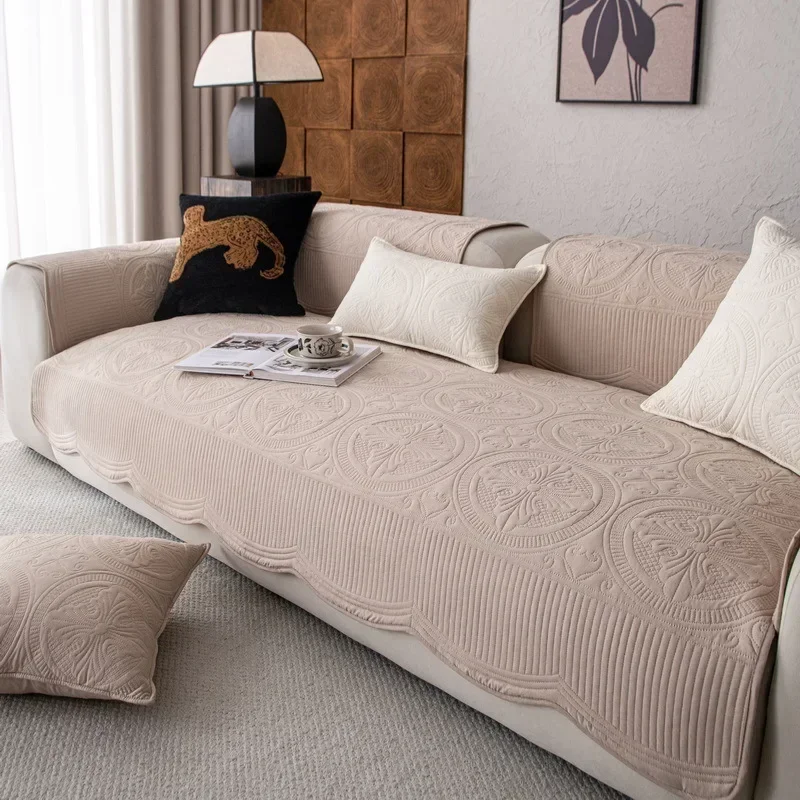 1 Buah Sarung Sofa Katun Tebal - Embroidery Quilt Cover ulasan dan harga