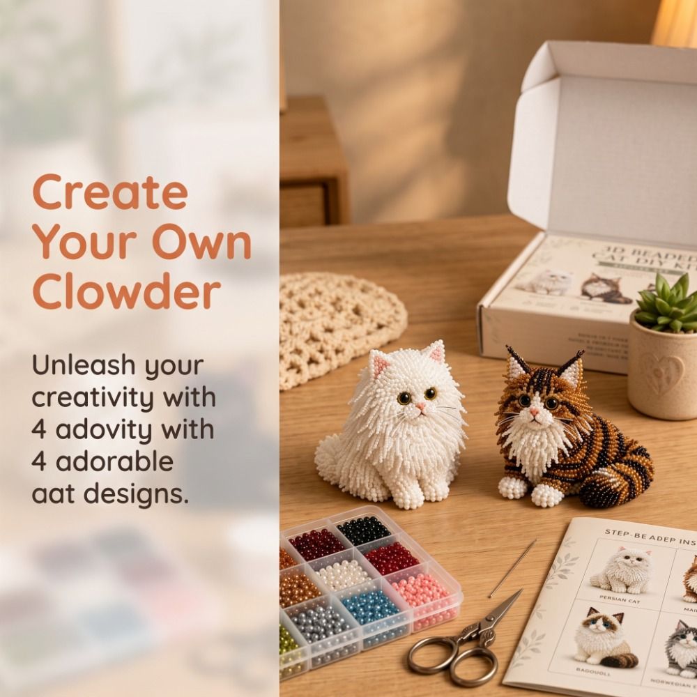 Kit Bordir Manik-Manik Hewan B - Embroidery Kit Set ulasan dan harga