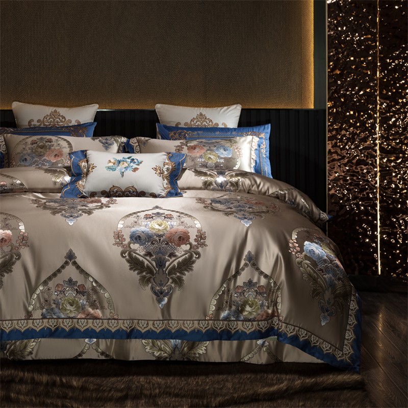 4/6/10 buah Set tempat tidur e - Embroidery Quilt Cover ulasan dan harga